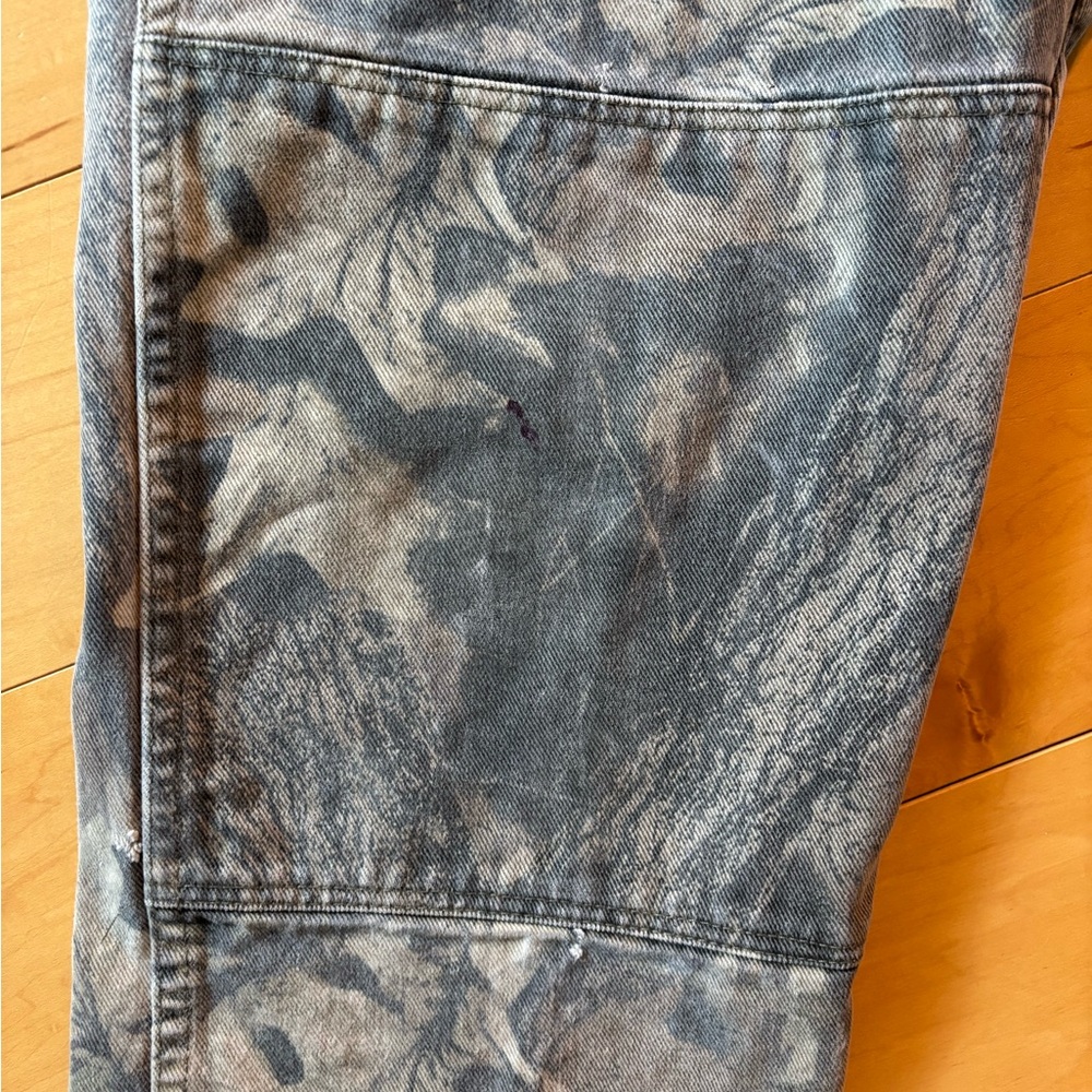 Wrangler 30x30 camo camouflauge distressed double knee pants men’s - Picture 4 of 11